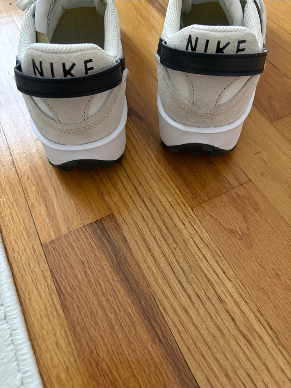 Nike Women’s Cream and Black Retro Runner Sneakers - Picture 2 of 7